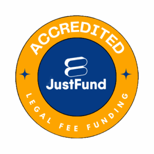 JustFund Accredited Legal Fee Funding badge for Resolve Conflict Family Lawyers